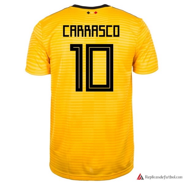 Camiseta Seleccion Belgica Segunda equipación Carrasco 2018 Amarillo